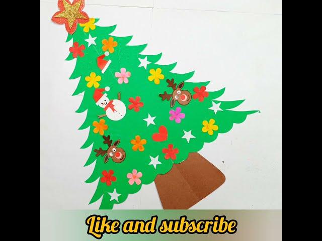 Christmas tree craft #Shorts  #ChristmasTree