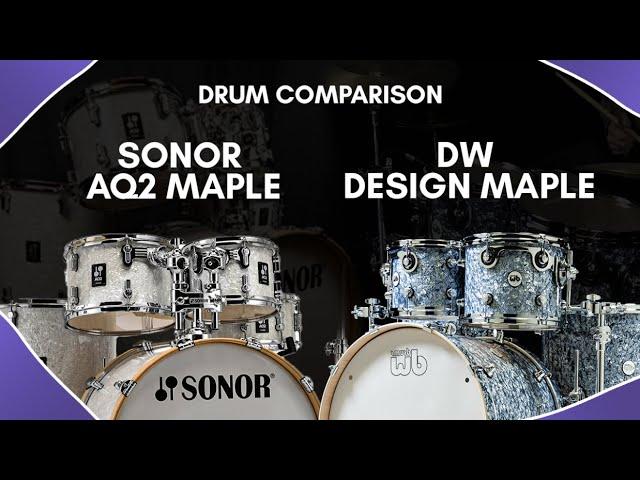 DW Design Maple vs Sonor AQ2 Maple - Drum Comparison (SOUND DEMO)