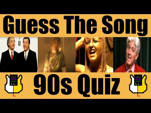Guess The Song: 90s! | QUIZ