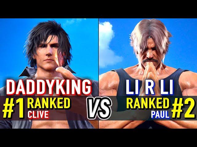 T8  DADDYKING (#1 Ranked Clive) vs LI R LI (#2 Ranked Paul)  Tekken 8 High Level Gameplay