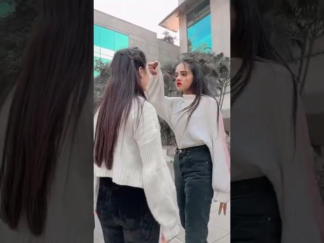  Don't touch my friend   / Girl attitude status  / School life girl fight  /#shorts