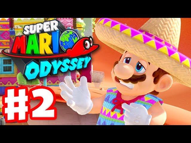 Super Mario Odyssey - Gameplay Walkthrough Part 2 - Sand Kingdom! Tostarena! (Nintendo Switch)