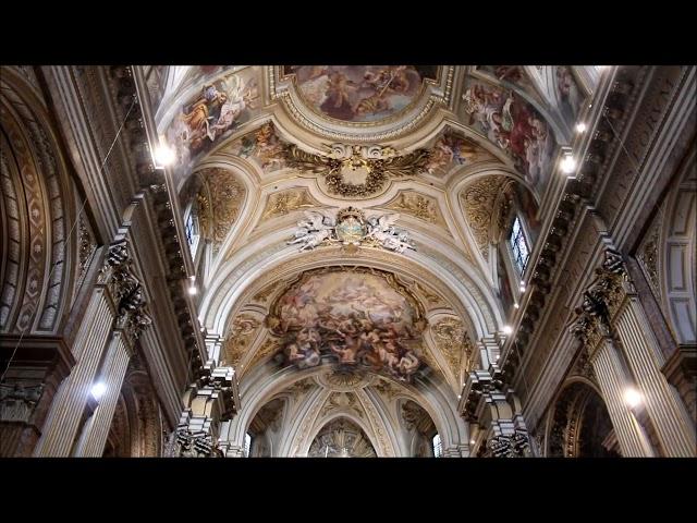 "Triumph of the Order of St Francis" by il Baciccia and "Rebel Angels Defeated"  by Giovanni Odazzi