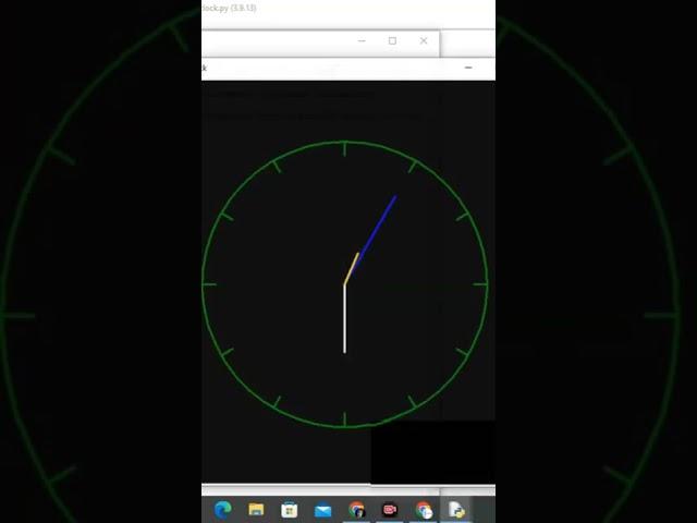 how to create analog clock in python | python programming #shorts #python