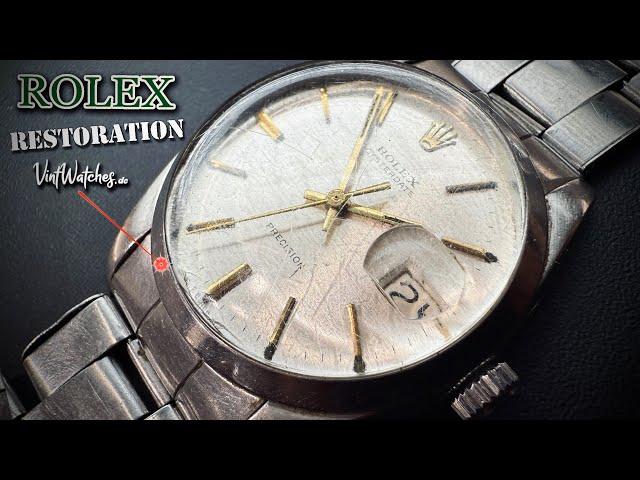 Restoration of a Rolex Oysterdate Precision 6694 - Rivet Oyster Stretch Repair