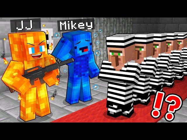 Mikey and JJ Became Elementals to Arrest the CRIMINAL Villagers in Minecraft - Maizen