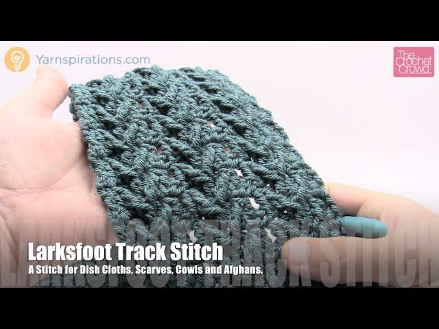 Crochet Larksfoot Track Stitch | EASY | The Crochet Crowd