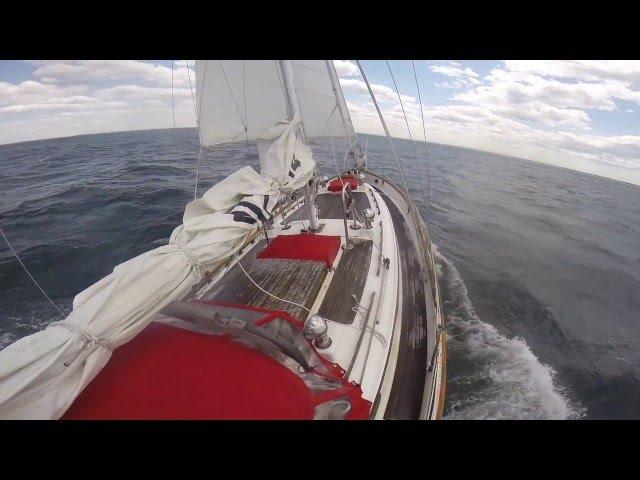 Sailing In A Gale Aboard A Hans Christian 33