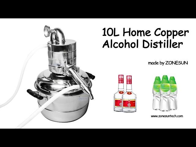 How to use 10L Home Copper  Alcohol Distiller