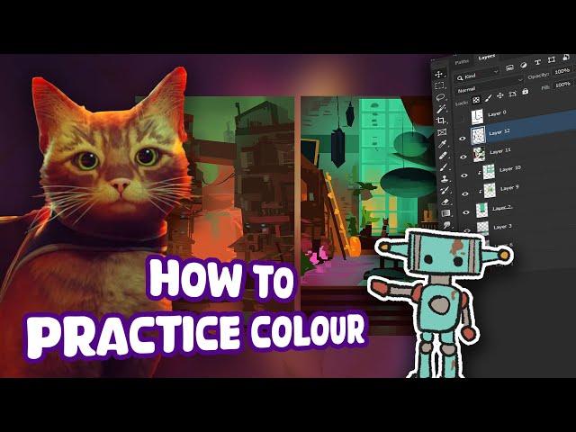 How I improved my colours by studying Stray