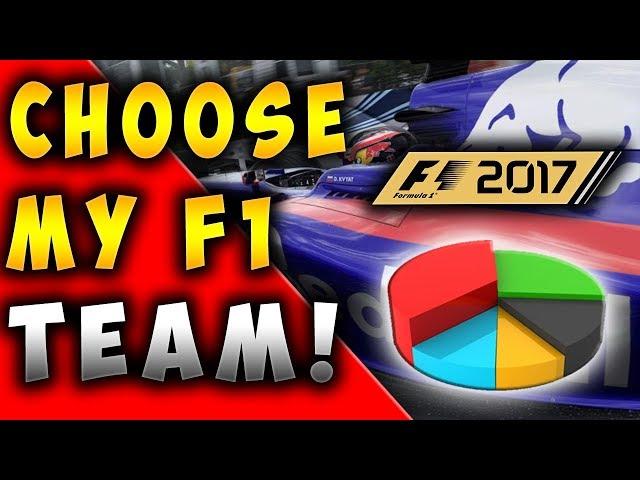 F1 2017: YOU CHOOSE MY CAREER MODE TEAM!