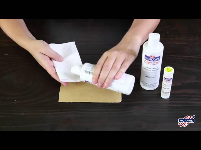 Mohawk Leather and Upholstery Stain Remover Demo ("Ink Remover")