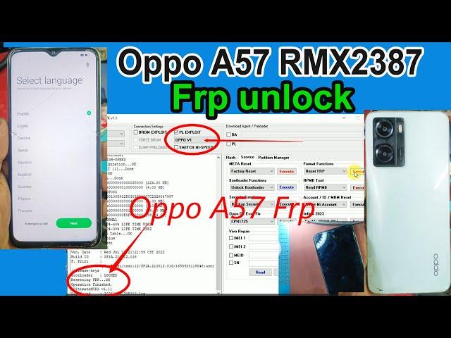 Oppo A57 (RMX2387) Frp Unlock Solution | Oppo A57 Frp Bypass Unlock | Oppo unlock umt 100% Working