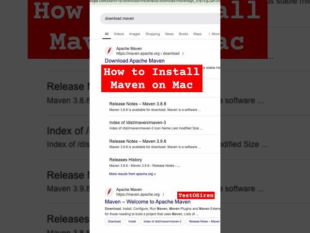  How to install maven on mac #mac #maven #coding #automationtesting