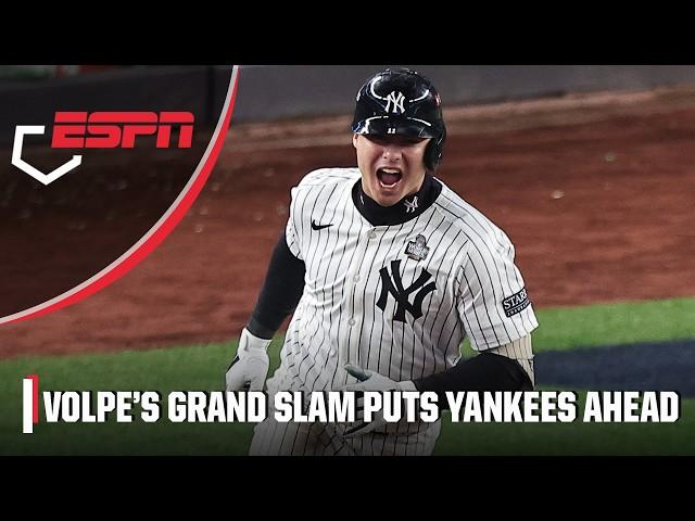 Anthony Volpe hits GRAND SLAM in Yankees’ World Series Game 4 win | ESPN MLB