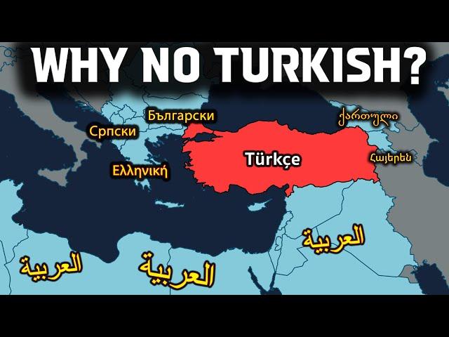 Why Ottomans couldn't spread Turkish language?