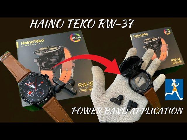 Haino teko Rw37 Bluetooth earbuds with smartwatch | haino teko latest smartwatch rw37 |powerband