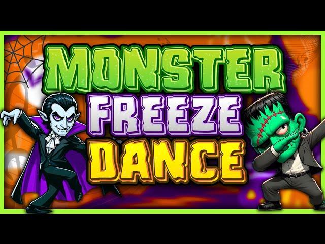 Monster Freeze Dance!  Halloween Brain Break  Danny Go Noodle  Just Dance