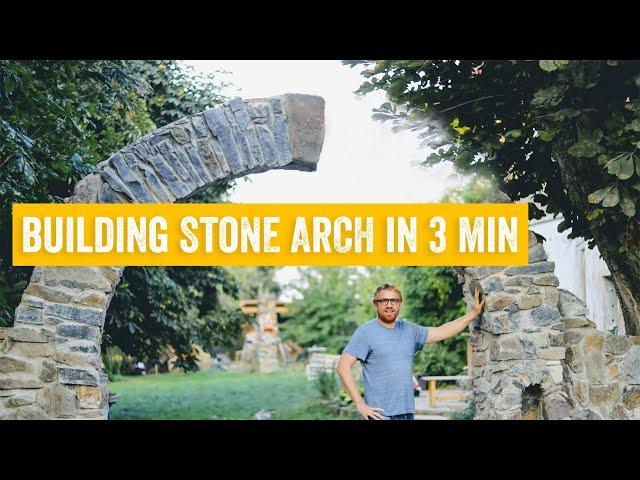 Building STONE ARCH in 3 minutes DIY