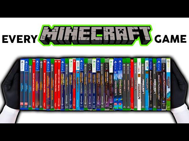 Unboxing The Evolution of Minecraft - Every Game That I Could Find + Gameplay (2013 - 2023) - ASMR