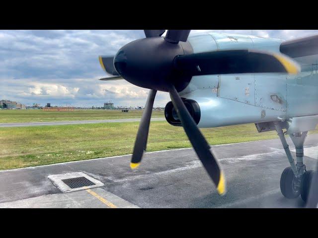 Air Canada Express Bombardier Q400 Propeller View Takeoff from Montréal Trudeau | YUL-YTZ