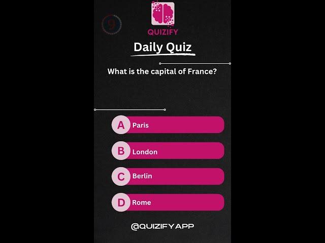Challenge Yourself with Quizify Daily Quiz
