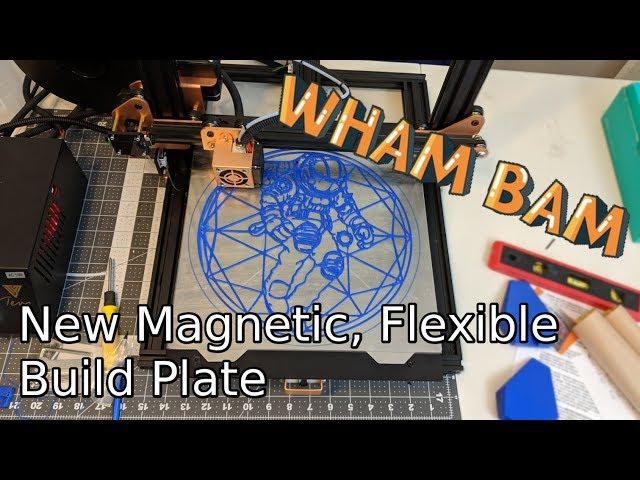 New magnetic, flexible build plate for most 3D Printers -  Wham Bam Systems Kickstarter