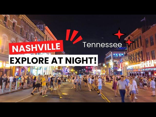 Explore Downtown Nashville at Night: Music, Fun, and Vibrant Streets!