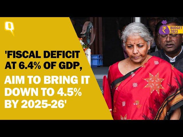 Budget 2023 | 'Fiscal Deficit to Be Brought Down to Below 4.5% By 2025-26: FM Sitharaman | The Quint