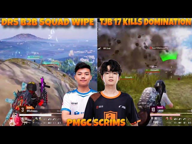 TJB vs DRS IN Georgo Hill !!  TJB 17 Kills Domination In PMGC 2024 Scrims!!