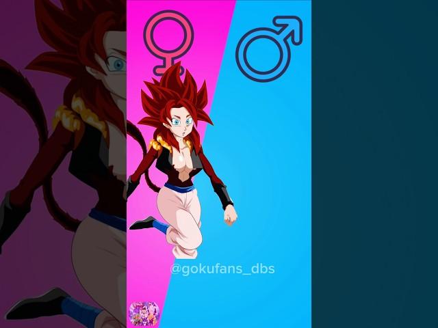 Dbz character in gender swap body swap #shorts #dbs #goku #dragonball