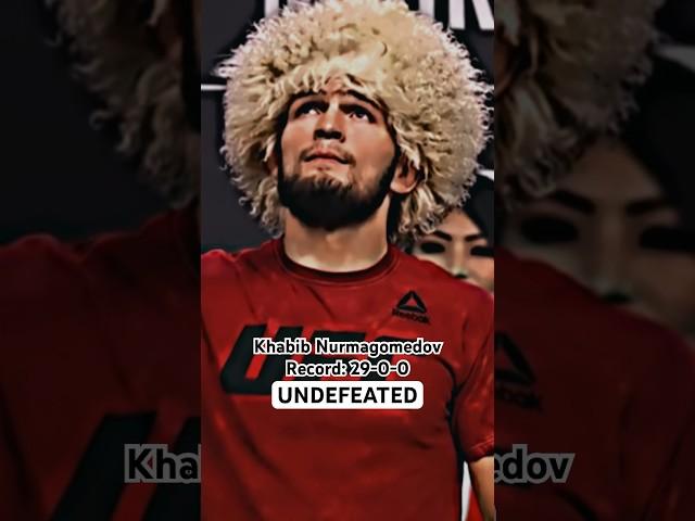 Khabib is the only undefeated in UFC history #khabibnurmagomedov