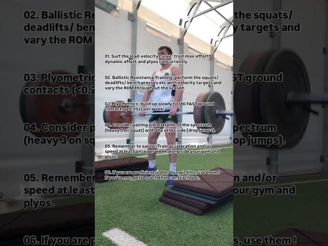 How to develop EXPLOSIVE STRENGTH for RUGBY 