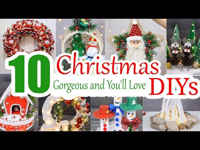 10 Gorgeous DIY Christmas Decorations You’ll Love | Christmas Crafts