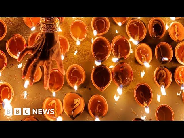 Hindu festival of Diwali celebrated by millions around globe - BBC News