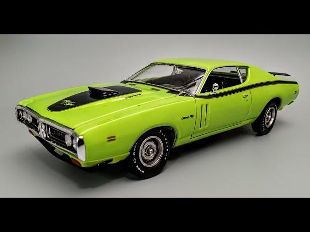 1971 Dodge Hemi Charger R/T 1/25 Scale Model Kit Build How To Assemble Paint Decal Trim Interior