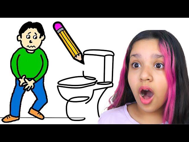 تحدي الرسم الخطير أنقذنا حياته ! challenge Draw