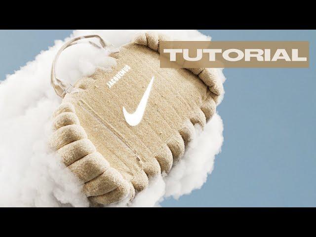 Puffy bag Marvelous Designer + C4D + Redshift tutorial
