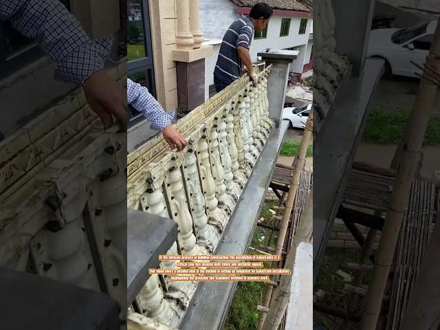 The Process of Balustrade Molding Installation:Setting Up Templates