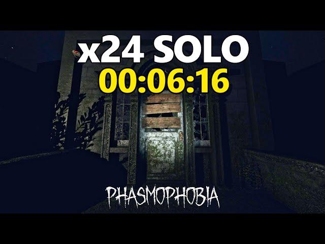 Sunny Meadows SOLO Speedrun on the HARDEST Custom Difficulty (x24) - Phasmophobia