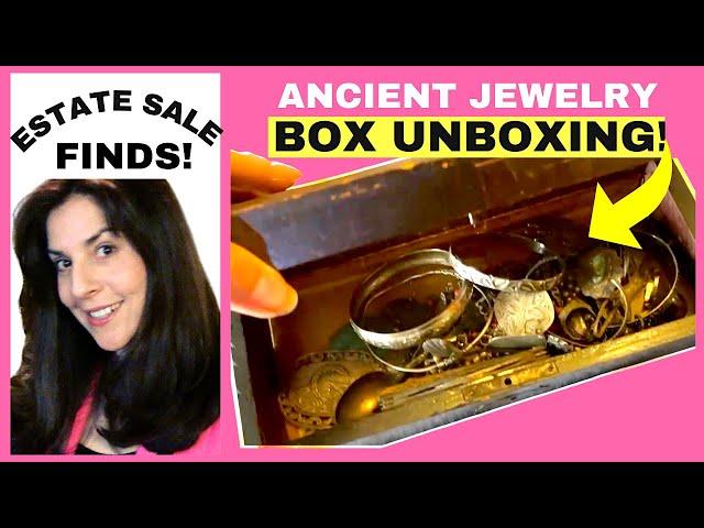 Antique jewellery  Box Unboxing And Estate Sale Finds! Source With Me!