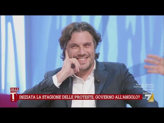 Francesco Silvestri ospite a "Tagadà" La7 21/11/2024