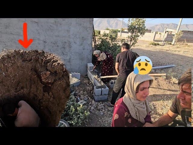 From the sewer to the chicken coop! Work, work and more work... Tears of exhaustion 