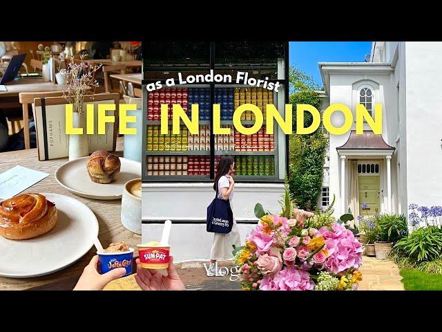 London Florist daily life Best London cafes&bakeries, Viral ice cream pop up My work routine