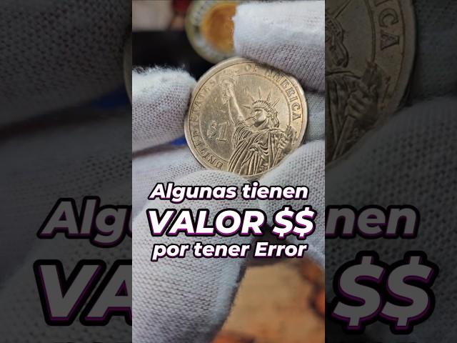 Moneda Dorada de $1 con Valor por tener un ERROR ¿Valiosa? #monedas #numismatica #coleccionismo