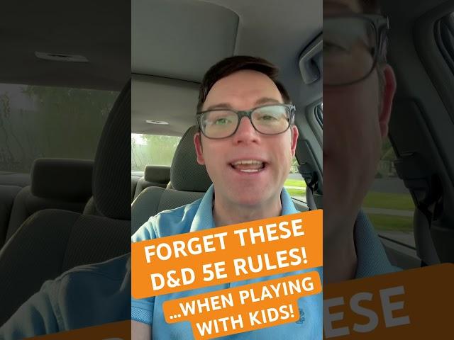 Forget these D&D 5e Rules!! (Rules to Forget with Kids) #dnd #dungeonsanddragons #dungeonmaster