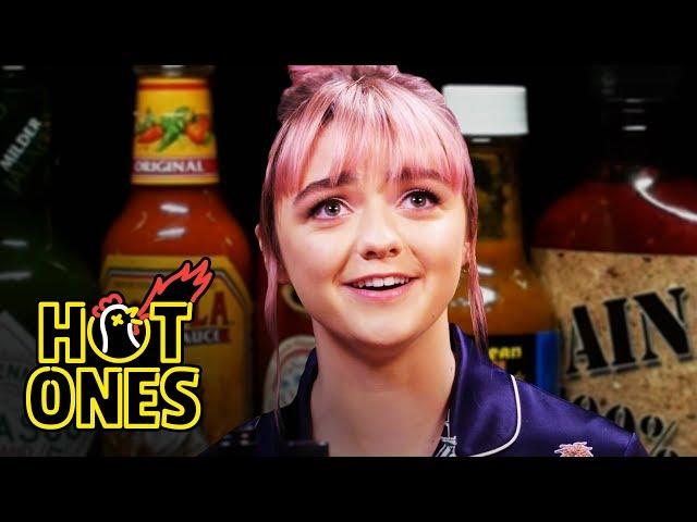 Maisie Williams Shivers Uncontrollably While Eating Spicy Wings | Hot Ones