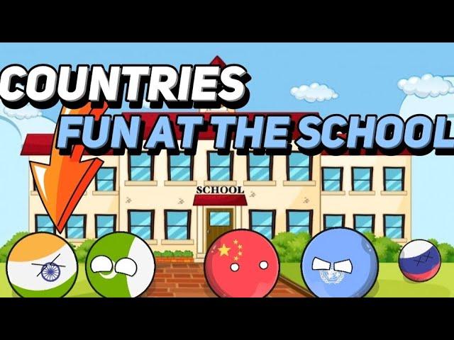 Countries Fun At The School  (Funny+Interesting) #geography #countryballs