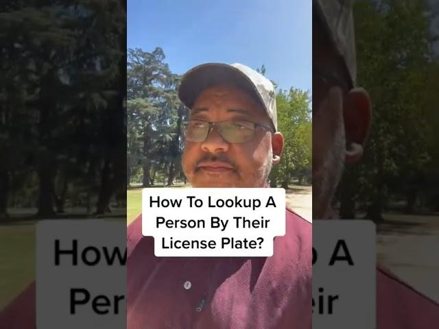 How To Lookup A Person By Their License Plate