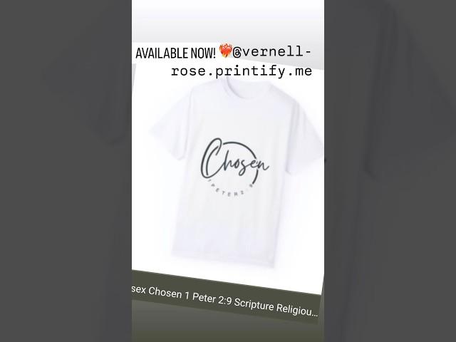 Christian Clothing Brand| 1 Peter 2:9| “A CHOSEN PEOPLE” #shorts #bible  #christianclothingbrand